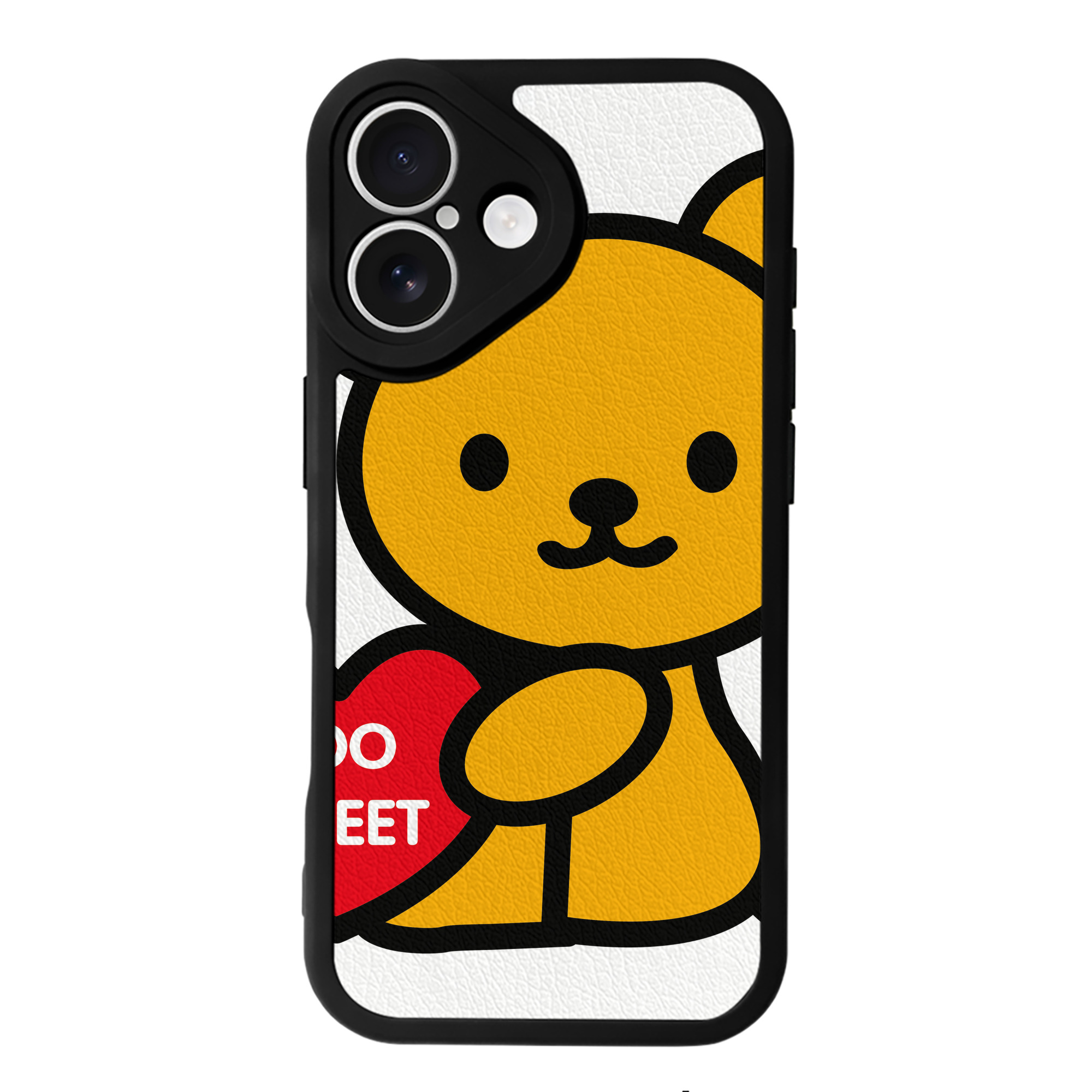 （画像用） Hello Kitty ハローキティ 【iPhone 16シリーズ対応】シリコンスマホケース（レザー調） 材質：シリコン
